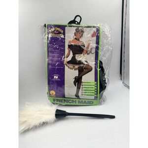Halloween Concepts Womens Adult French Maid Costume Fits Up To Size 12 COMPLETE